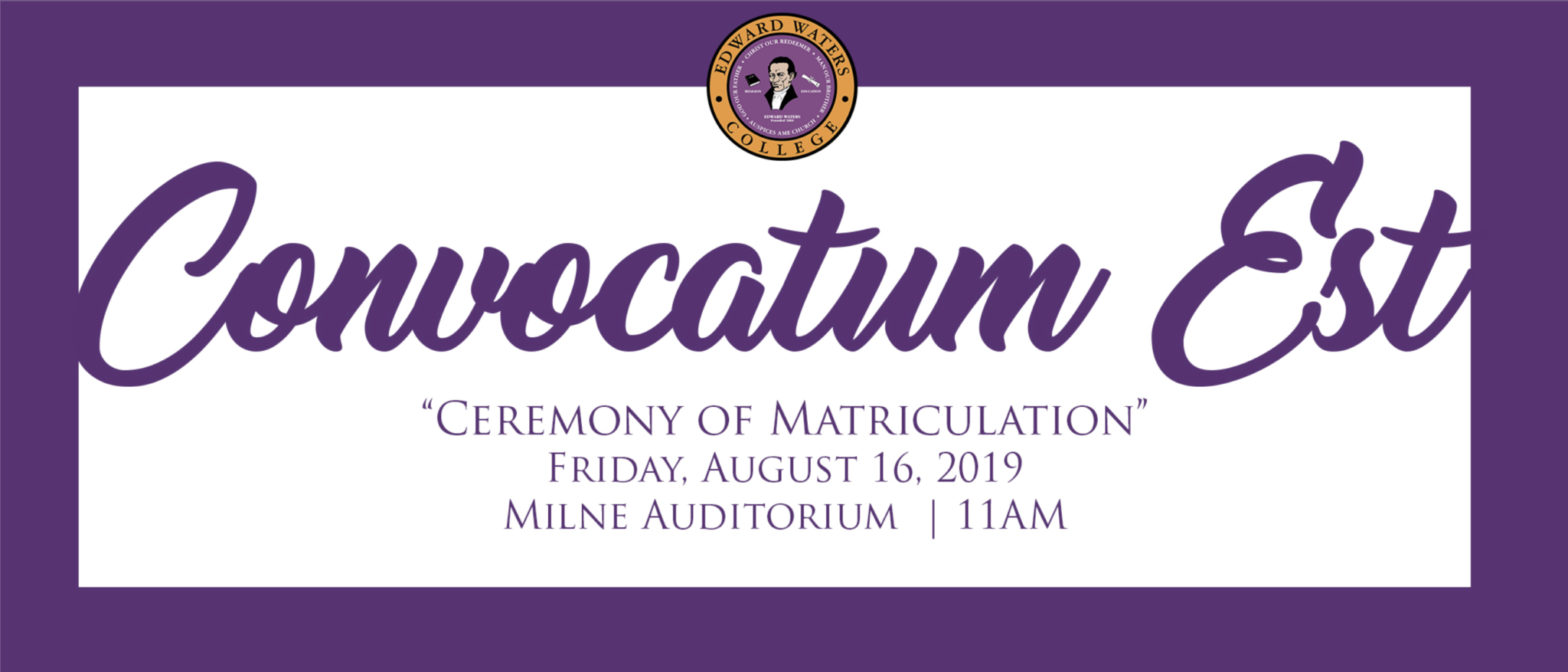 Convocatum, Edward Waters University